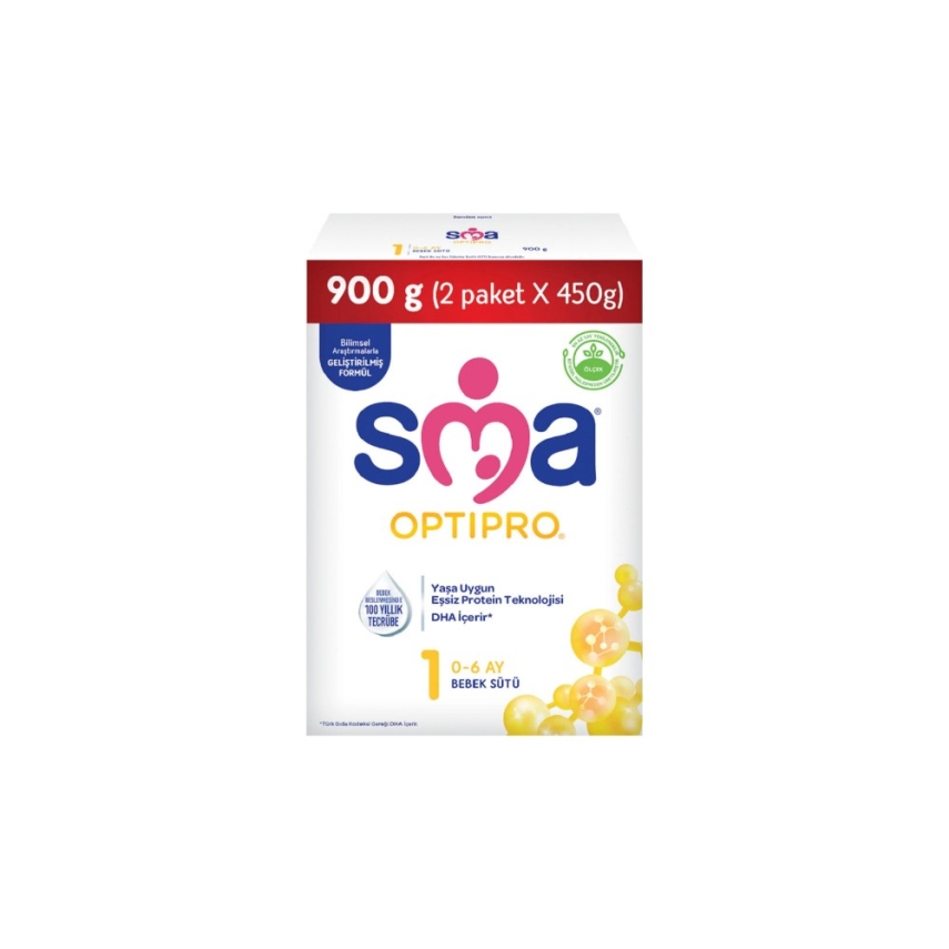 SMA Optipro 1 Devam Sütü 450 gr 2li - 1