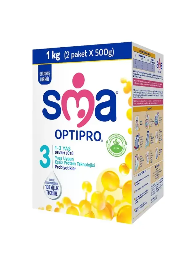 SMA Optipro Probiyotik 3 Devam Sütü 1000 gr 1-3 Yaş - 1