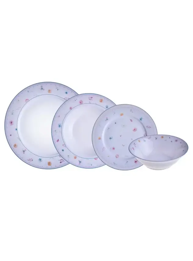 Soffy - 24 Parça Bone Yemek Takımı - 1