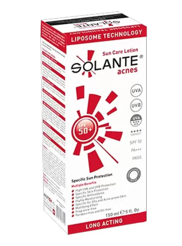 Solante Acnes Lotion Akne ve Sivilce Spf 50 150 ml - 2