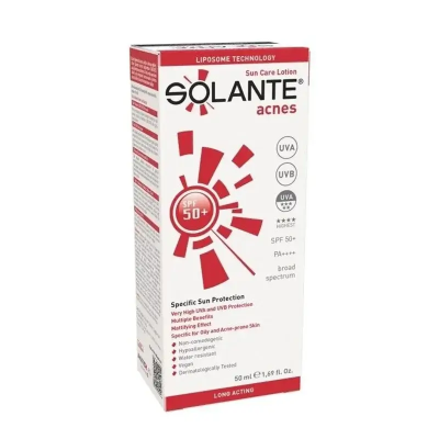 Solante Acnes SPF 50+ Losyon 50 ml - 2