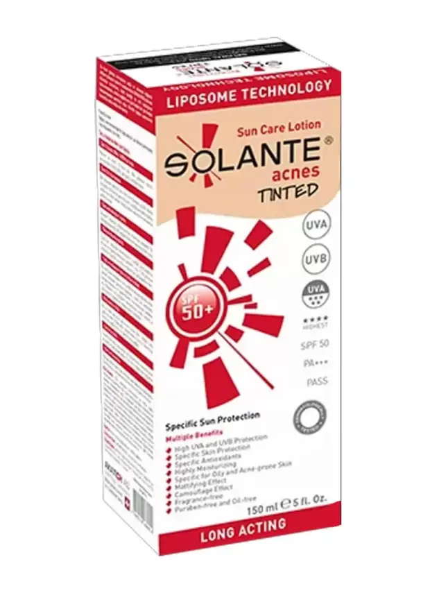 Solante Acnes Tinted Spf 50 Güneş Losyonu 150 ml - 2