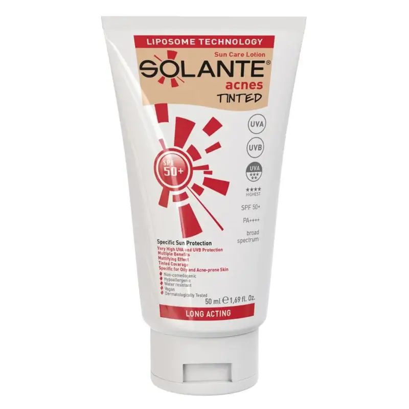 Solante Acnes Tinted SPF 50+ Losyon 50 ml - 1