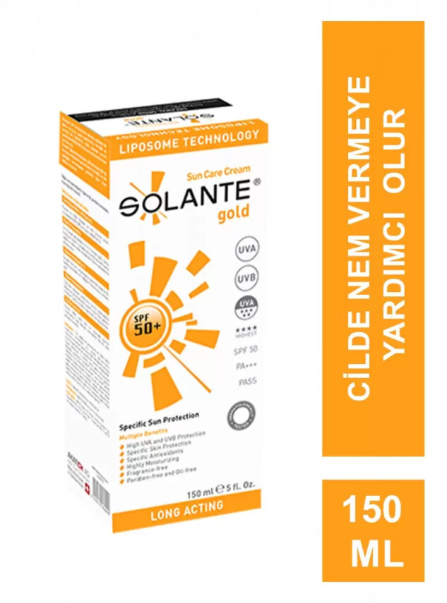 Solante Gold Güneş Kremi SPF50 + 150ml - Solante