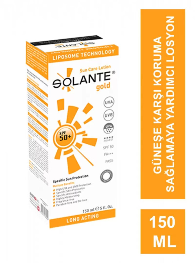 Solante Gold SPF 50+ Güneş Koruyucu Losyon 150 ml - Solante