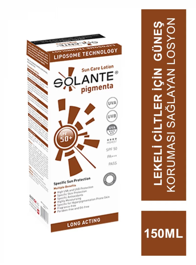 Solante Pigmenta SPF 50+ Güneş Koruyucu 150 ml Güneş Losyonu - Solante