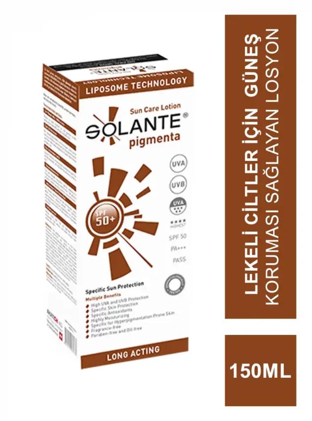 Solante Pigmenta SPF 50+ Güneş Koruyucu 150 ml Güneş Losyonu - 1