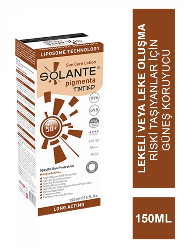 Solante Pigmenta Tinted Lotion Spf 50+ 150ml - Solante