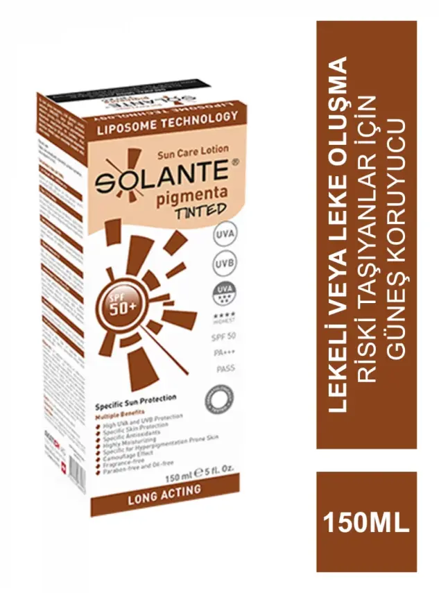 Solante Pigmenta Tinted Lotion Spf 50+ 150ml - 1