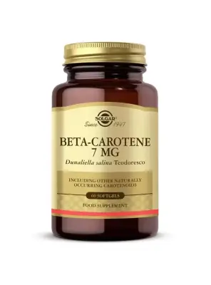 Solgar Beta Carotene 7 mg 60 Yumuşak Jelatin Kapsül - Solgar