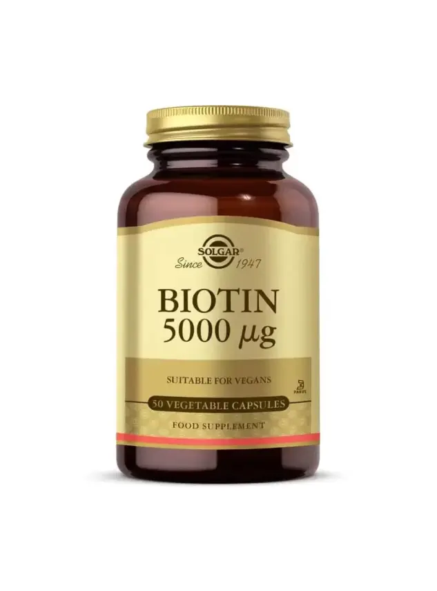 Solgar Biotin 5000 mcg 50 Kapsül - 1
