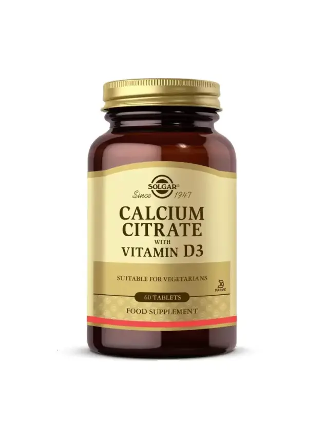 Solgar Calcium Citrate with Vitamin D3 60 Tablet - 1