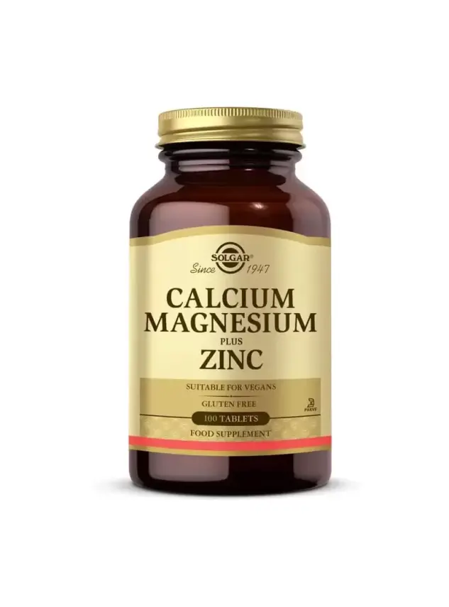 Solgar Calcium Magnesium Plus Zinc 100 Tablet - 1
