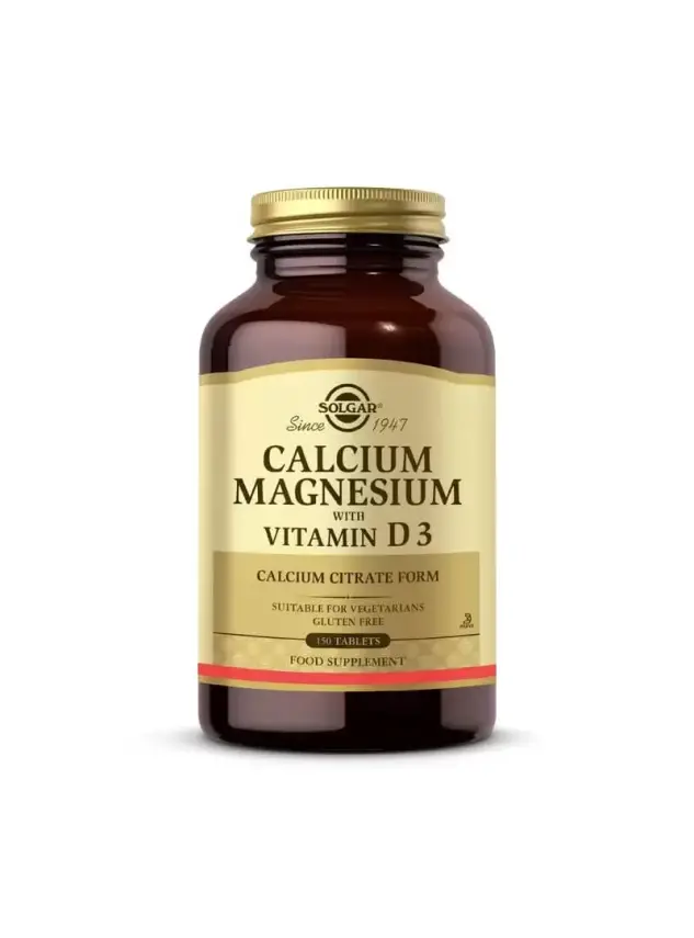 Solgar Calcium Magnesium with Vitamin D3 150 Tablet - 1