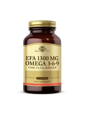 Solgar EFA 1300 mg Omega 3-6-9 60 Yumuşak Jelatinli Kapsül - Solgar
