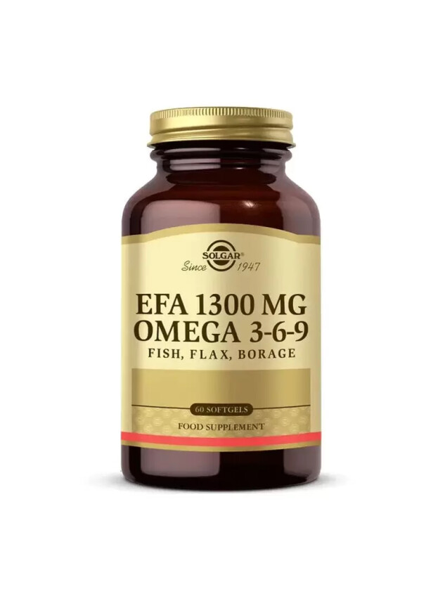 Solgar EFA 1300 mg Omega 3-6-9 60 Yumuşak Jelatinli Kapsül - Solgar