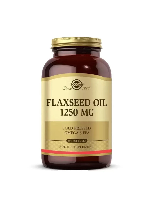 Solgar Flaxseed Oil 1250 mg 100 Kapsül - Solgar