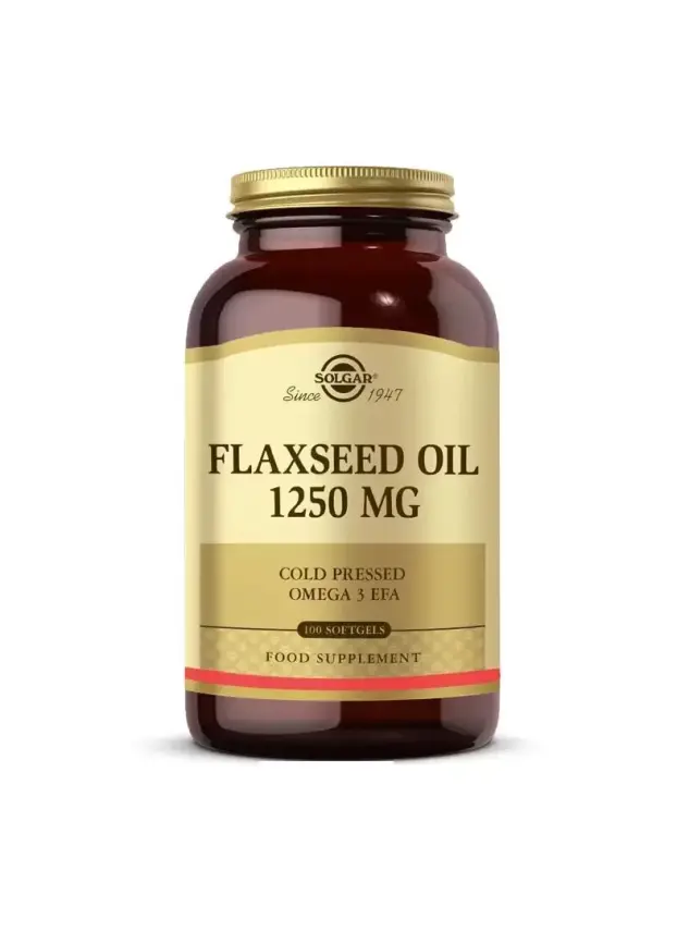 Solgar Flaxseed Oil 1250 mg 100 Kapsül - 1