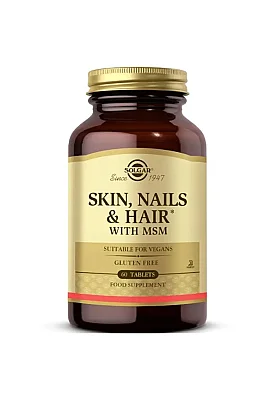 Solgar Formula Skin, Nails Hair With Msm Takviye Edici Gıda 60 Tablet - Solgar