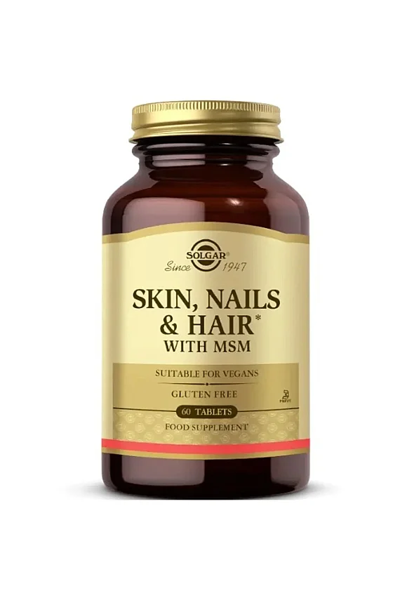 Solgar Formula Skin, Nails Hair With Msm Takviye Edici Gıda 60 Tablet - 1