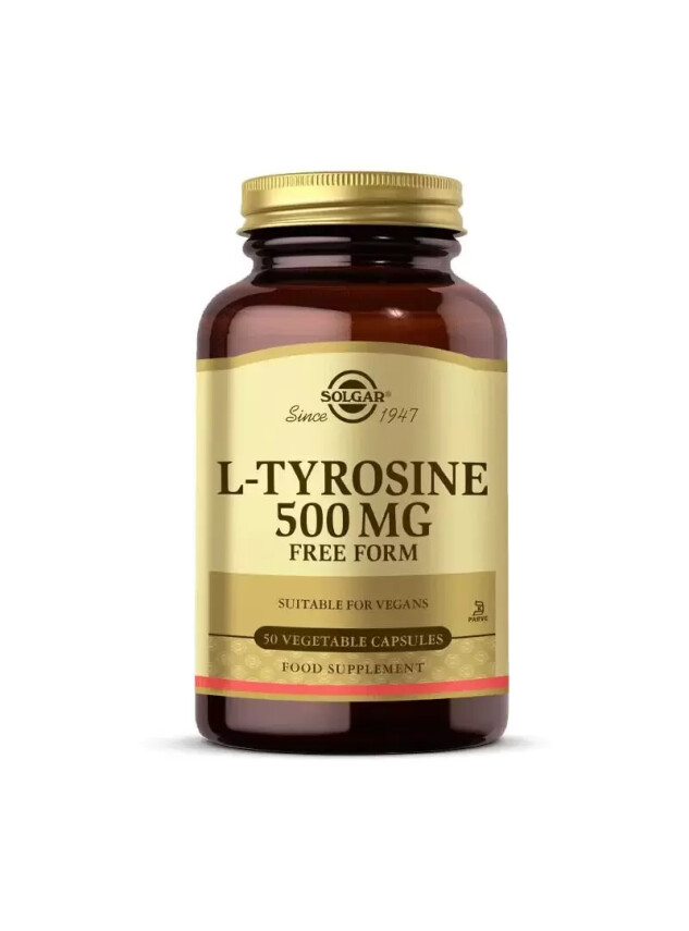 Solgar L-Tyrosine 500 mg 50 Kapsül - Solgar