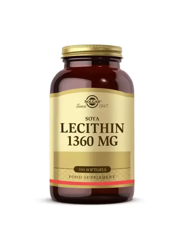 Solgar Lecithin 1360 mg 100 Yumuşak Jelatin Kapsül - 1