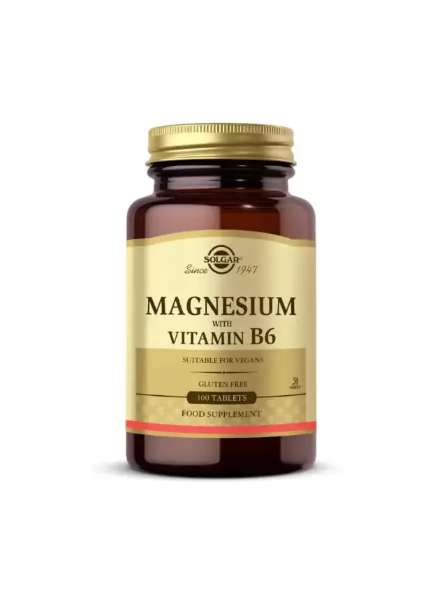 Solgar Magnesium with Vitamin B6 100 Tablet - 1
