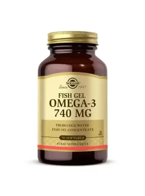 OUTLET - Solgar Omega-3 740 Mg Fish Gel 50 Yumuşak Jelatinli Kapsül - Solgar