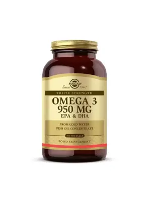 Solgar Omega 3 950 mg 100 Yumuşak Jelatinli Kapsül - Solgar