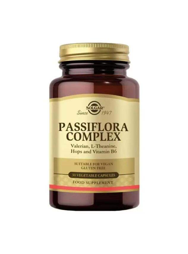 Solgar Passiflora Complex Takviye Edici Gıda 30 Kapsül - Solgar