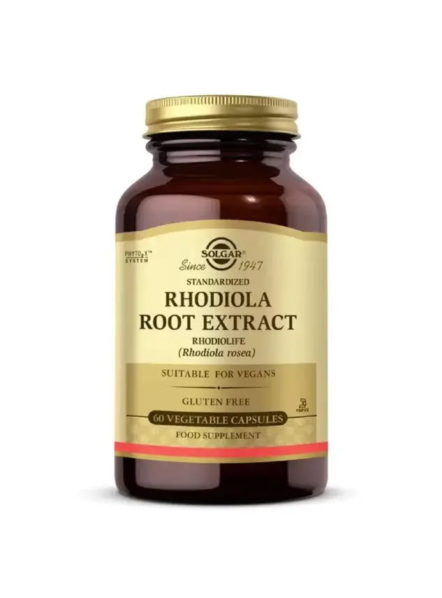Solgar Rhodiola Root Extract 60 Bitkisel Kapsül - 1