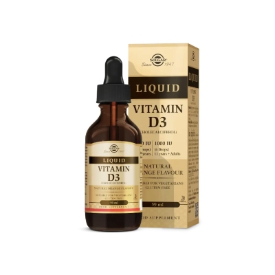 Solgar Sıvı Vitamin D3 1000 IU Takviye Edici Gıda 59 ml - Solgar