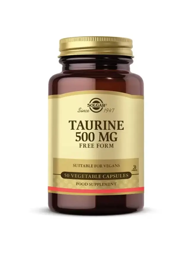 Solgar Taurine 500 Mg 50 Bitkisel Kapsül - 1