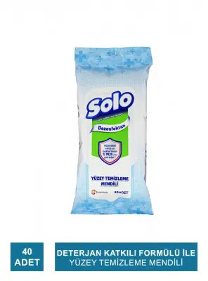 Solo Yüzey Temizleme Mendili 40 Adet - 1