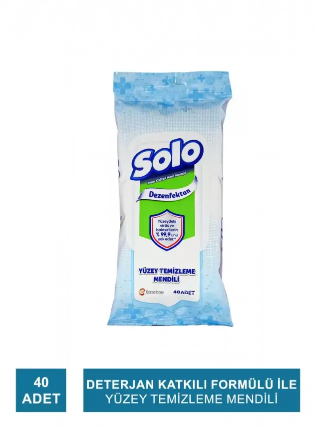 Solo Yüzey Temizleme Mendili 40 Adet - 1