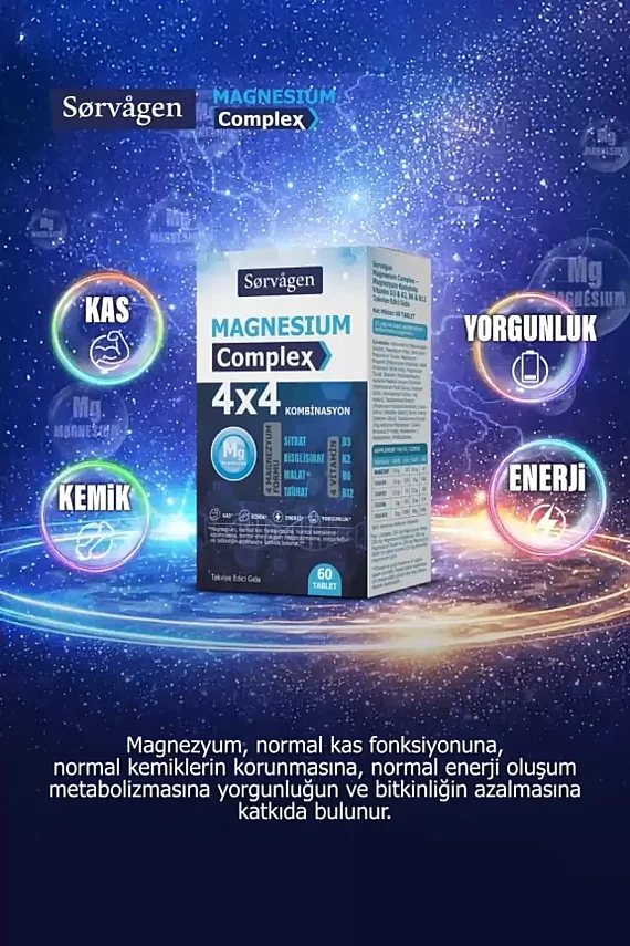 Sorvagen Magnesium Complex 4x4 Combination 60 Tablet - 4