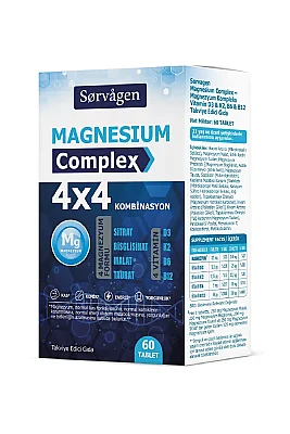 Sorvagen Magnesium Complex 4x4 Combination 60 Tablet - 3