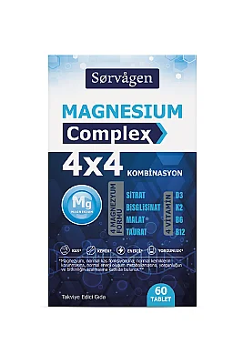 Sorvagen Magnesium Complex 4x4 Combination 60 Tablet - Sorvagen
