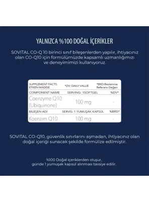 Sovital CO-Q10 60 Kapsül - 3