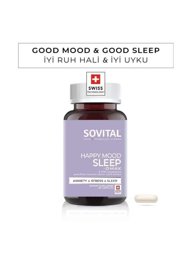 Sovital Happy Mood Sleep Omax 60 Kapsül - Sovital
