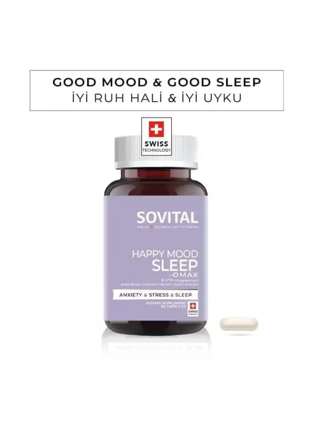 Sovital Happy Mood Sleep Omax 60 Kapsül - 1