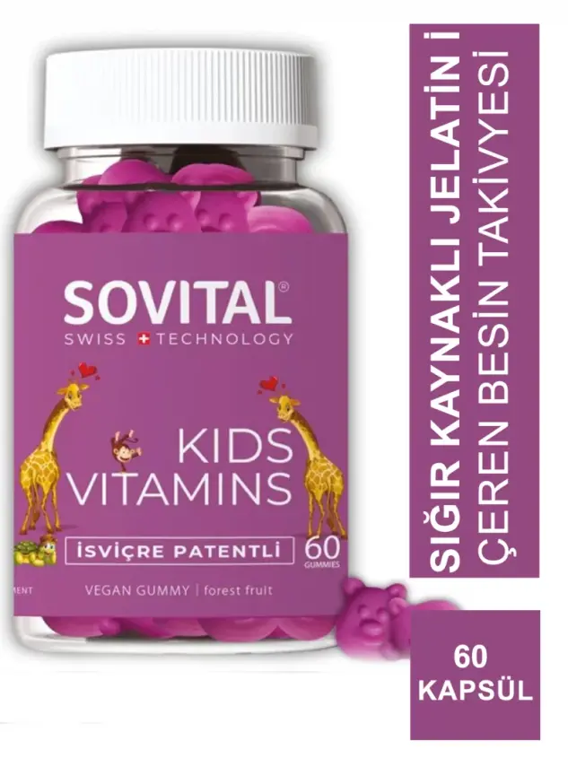 Sovital Kids Vitamins 60 Yumuşak Kapsül - 1