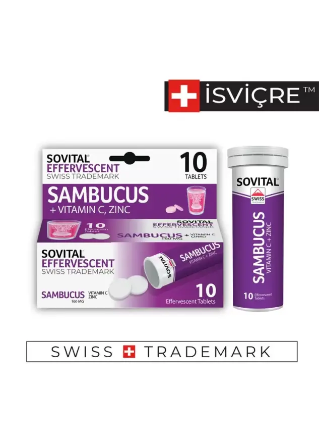 Sovital Sambucus - Kara Mürver - 10 Efervesan Tablet - 1