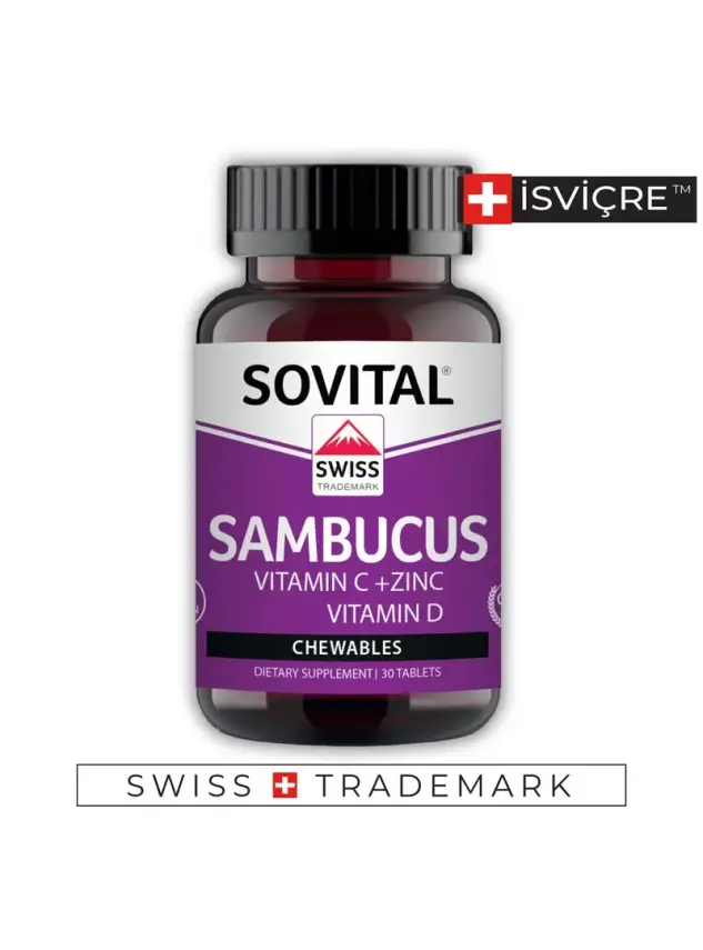 Sovital Sambucus - Kara Mürver - 30 Kapsül - 1