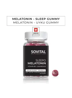 Sovital Sleepo Melatonin 60 Yumuşak Kapsül - Sovital