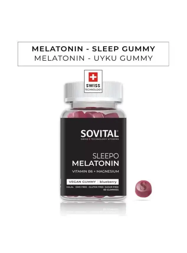 Sovital Sleepo Melatonin 60 Yumuşak Kapsül - 1