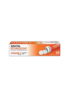 Sovital Vitamin C 20 Efervesan Tablet - 1