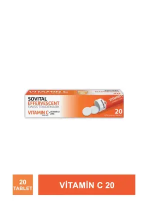 Sovital Vitamin C 20 Efervesan Tablet - 3