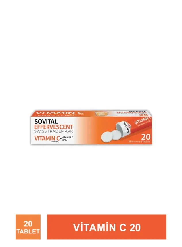 Sovital Vitamin C 20 Efervesan Tablet - 3