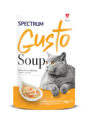 Spectrum Gusto Tavuklu ve Havuçlu Kedi Çorba 50gr - Spectrum
